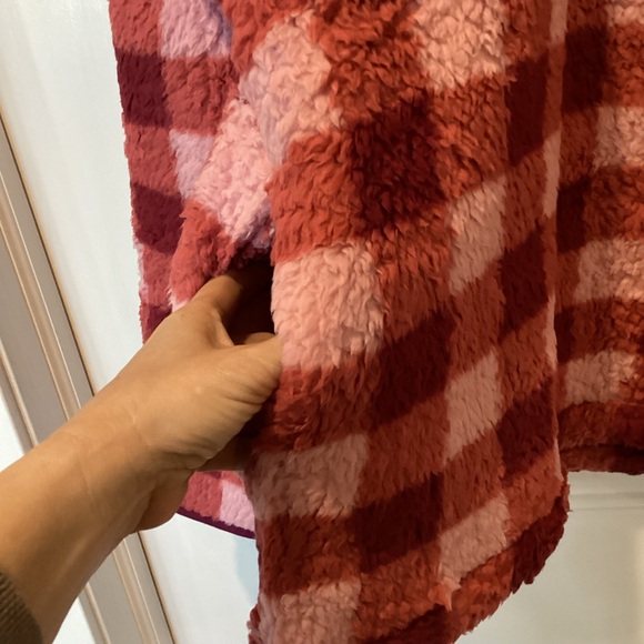 NEW Katydid Red and Pink Fleece Pullover - Picture 6 of 10